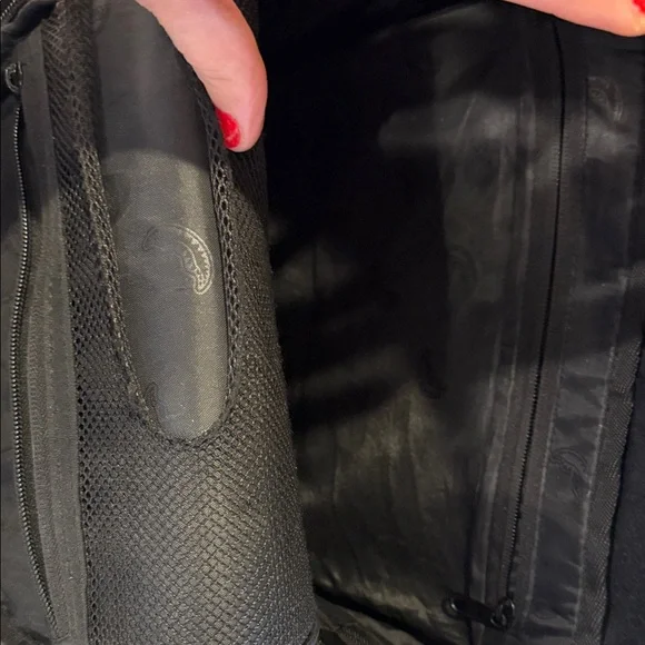 Sprayground Black and White Shark Backpack with Red Accents - Picture 6 of 7